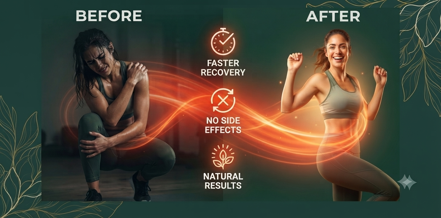 Athlete experiencing transformation through natural wellness therapy