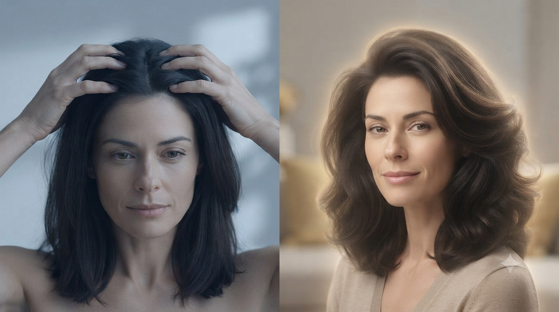 Manual scalp massage compared with radiant voluminous hair results