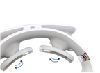 Neck & Shoulder Cervical Massager massage nodes with rotation arrows showing kneading motion