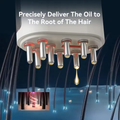 Electric oil applicator and vibration scalp massager 2-in-1 device for healthy scalp and hair growth