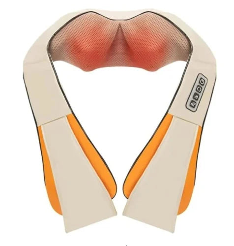 Shiatsu Neck & Shoulder Massager - 16 Deep-Kneading Heated Massage Heads for Neck, Back & Legs