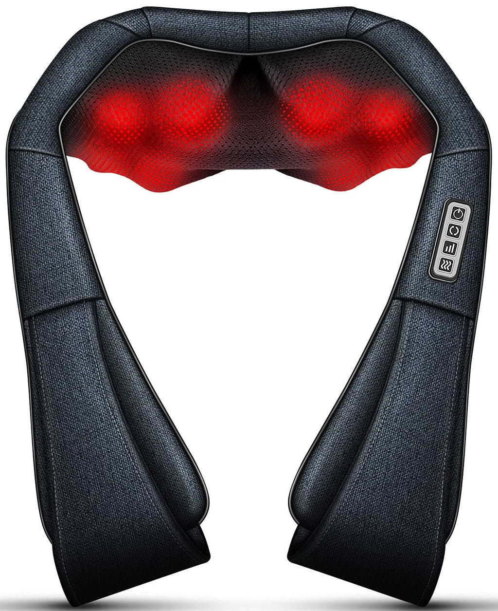 Shiatsu Neck & Shoulder Massager - 16 Deep-Kneading Heated Massage Heads for Neck, Back & Legs