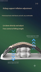Adjustable Back Stretcher & Massager - Magnetic Therapy for Lower Back Pain Relief