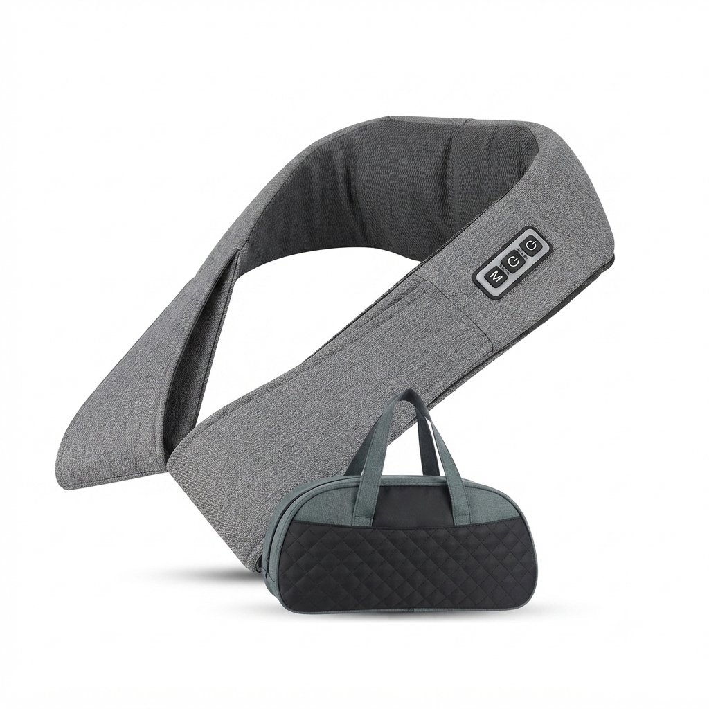 Shiatsu Neck & Shoulder Massager - 16 Deep-Kneading Heated Massage Heads for Neck, Back & Legs