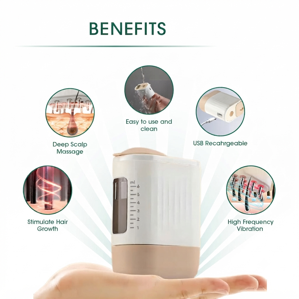 Rechargeable vibration massager with oil tank display