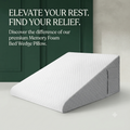 Memory Foam Bed Wedge Pillow - Orthopedic Back Support for Snoring Relief & Acid Reflux
