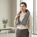 Shiatsu Neck & Shoulder Massager - 16 Deep-Kneading Heated Massage Heads for Neck, Back & Legs