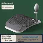 Adjustable Back Stretcher & Massager - Magnetic Therapy for Lower Back Pain Relief