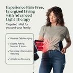 Infrared Therapy Waist Belt - Red Light Therapy for Pain Relief, Menstrual Comfort & Belly Warming