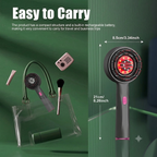Vibrating Massage Comb with Red Light Therapy - Hair Growth & Scalp Health Device