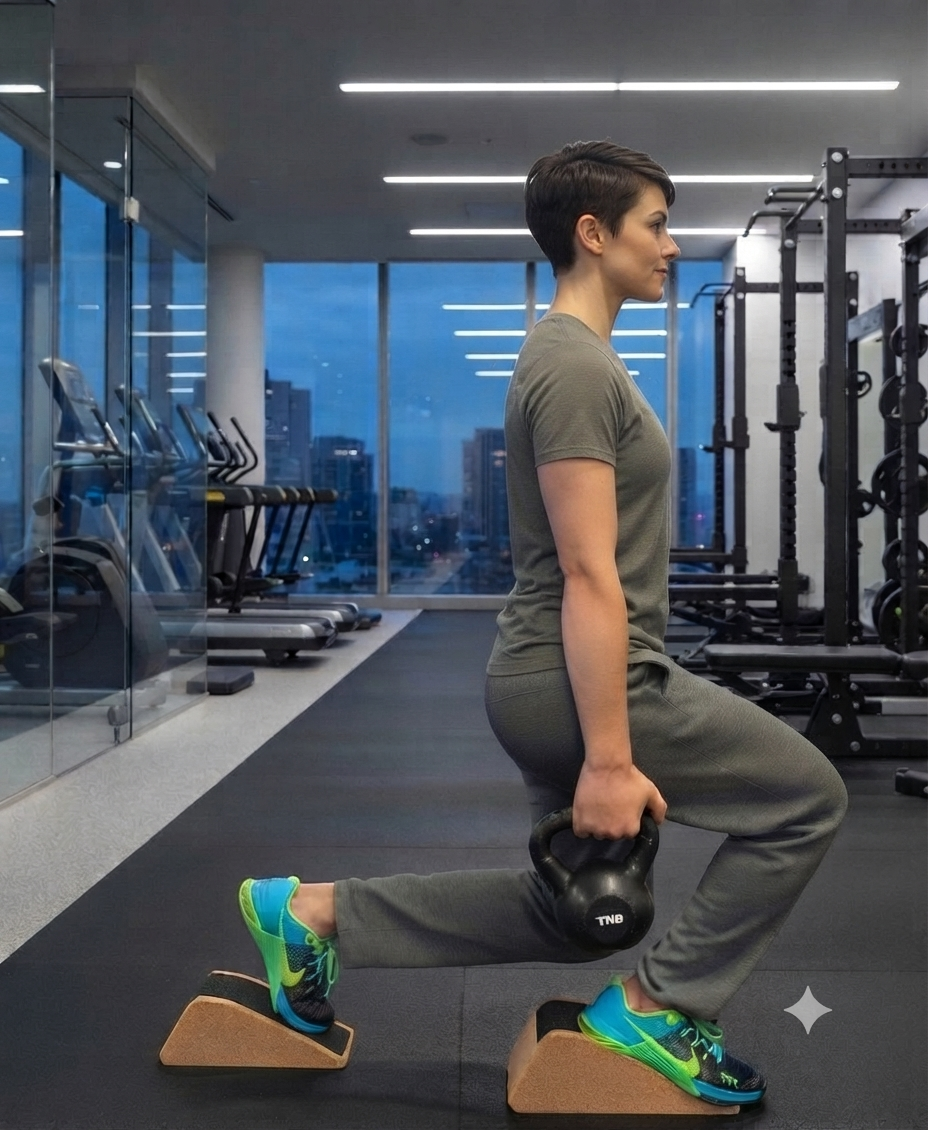 Cork Squat Wedge Blocks - Solid High-Density Cork for Squats, Calf Raises & Mobility