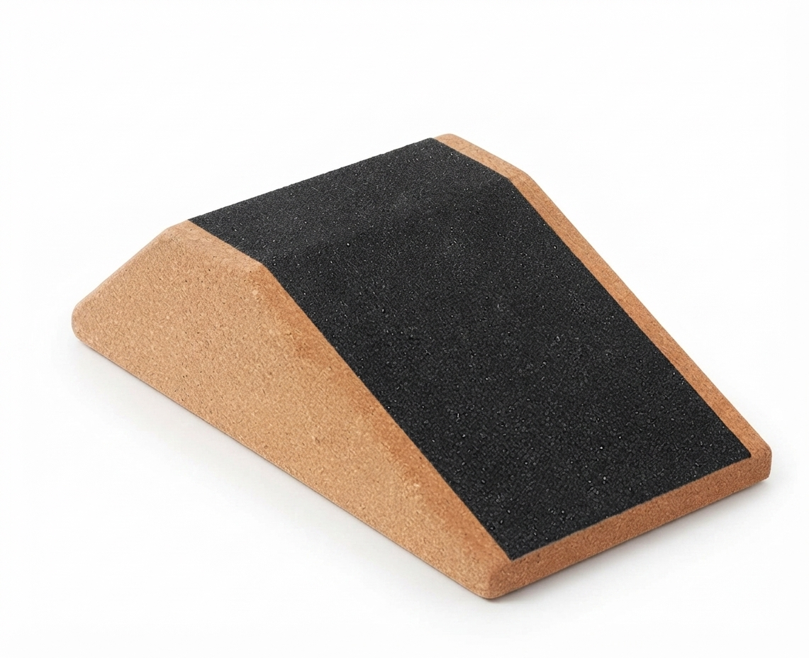 Cork Squat Wedge Blocks - Solid High-Density Cork for Squats, Calf Raises & Mobility