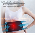 Infrared LED therapy waist belt with red light beads for pain relief