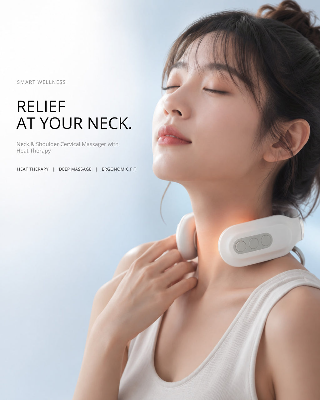 Neck & Shoulder Cervical Massager with Heat Therapy