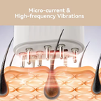Hair growth scalp massager with vibration therapy and oil dispenser